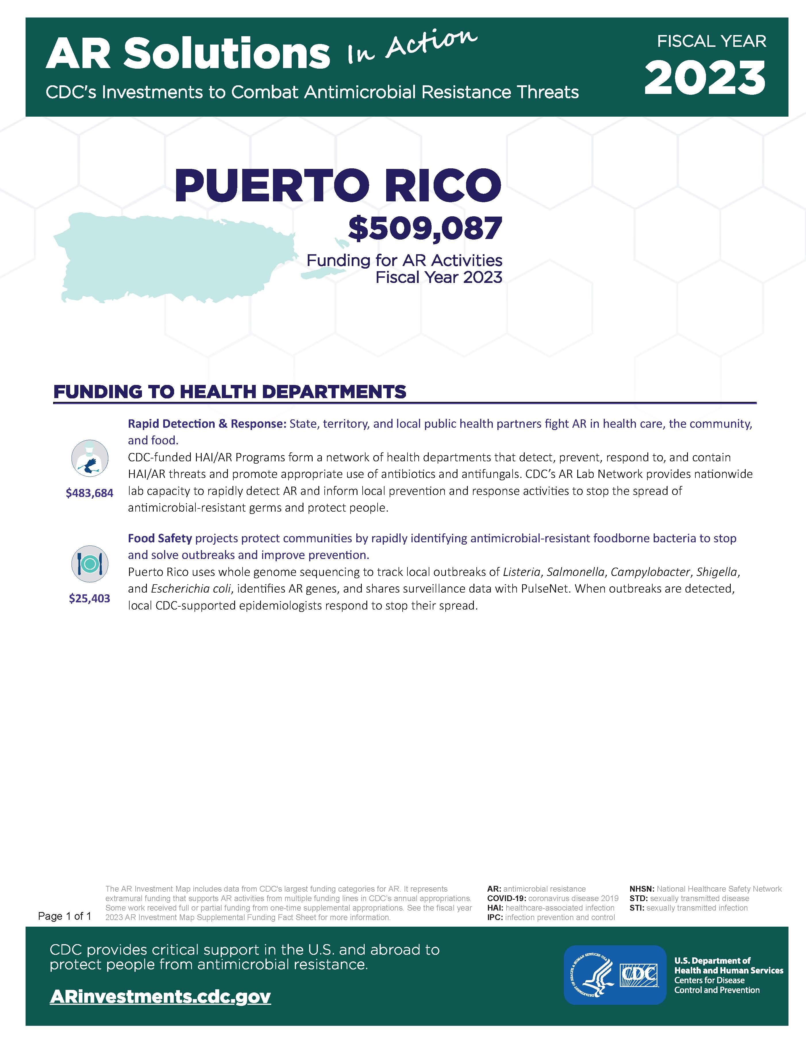 View Factsheet for Puerto Rico